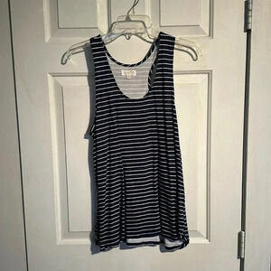 MudPie Navy and white tank Size Medium